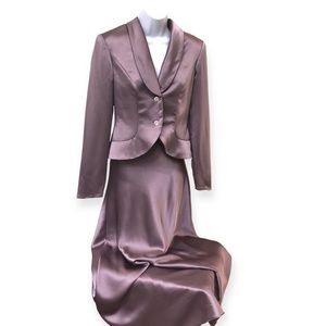 JS Collections, Purple, Sheath Dress / Gown w/ Jacket